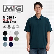 MIG Micro PK 210gsm Lengan Pendek Polo Tee Collar Shirt