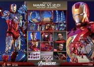 全新啡盒未開 hot toys hottoys mms688 mms688d53 Ironman mk6 with suit up gantry