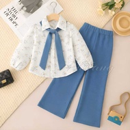 1 Set Age 2-13 Years Girls' Suit 2026 Long Sleeve Children's Suit Eid 2026 2025 Bj Setcel Muslimah S