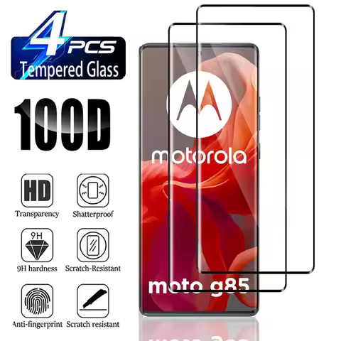 2/4Pcs Tempered Glass For Motorola Moto G85 5G 3D Curved Anti Scratch Screen Protector