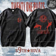 24h Shipping N9THNOVA 21 Pilots Symbol Graphic Oversized Vintage Streetwear Tee 6