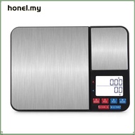 HONE Digital Kitchen Scale, Portable Precise Graduation Food Scale Electronic Scale, 5kg/0.1g-500g/0