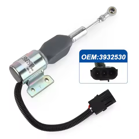 3932530 24V Diesel Engine Shut Off Valve Solenoid SA-4756-24 For Cummins 4BT, 6BT5.9 Excavator Fuels