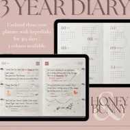 2025 / 3 YEAR DIARY Digital Planner Journal PDF GoodNotes / Notability/ Laptop /Phone Template/ Note