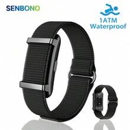 SENBONO สมาร์ทสร้อยข้อมือติดตามฟิตเนสสำหรับผู้ชายผู้หญิง, สมาร์ทวอทช์ 24/7 ตรวจสอบอัตราการเต้นของหัว