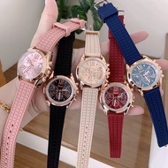 นาฬิกาข้อมือผู้หญิง นาฬิกาแฟชั่นสไตล์MK สายซิลิโคนนิ่ม genevaแท้ นาฬิกาแฟชั่น นาฬิการาคาถูก พร้อมส่งจากไทย
