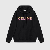 🈶️現貨 Celine hoodie 漸變色印花連帽衛衣男女同款情侶裝