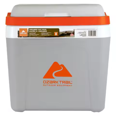 Parklander Ice Chest 25L 26 qt Cooler for Outdoor Camping, Picnic, Beach Holds 32 Cans, Blue, Heavy-