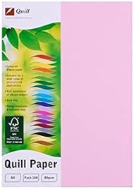 Quill A4 80gsm Paper 100 Pack, Musk