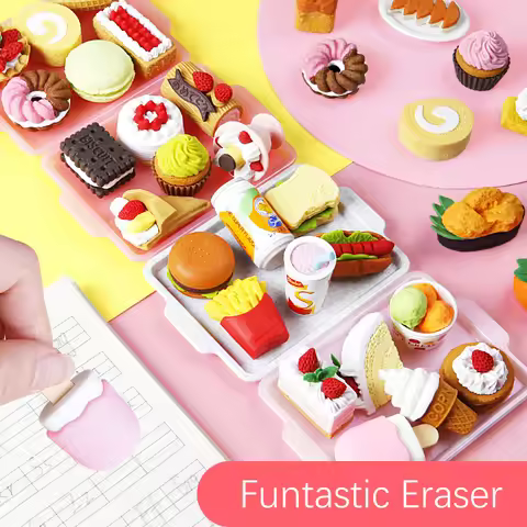 Iwako Cartoon Cute Eraser Funtastic Eraser for Student Kindergarten Kawaii Creative Eraser Set Kids 