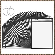 (JPTZ) Dry Erase Pockets - Reusable Writing and Wiping Pockets for Teachers School Classroom Supplie