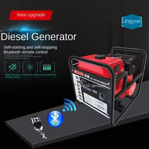 8KW 24V Diesel Generator Self Start And Self Stop, Bluetooth Remote Control Variable Frequency Parki