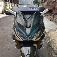 modifikasi PCX model goldwing warna (hitam glossy gold)