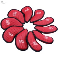 AUGUSTINA Golf Club Cover Golf Head Cover 10pcs Meshy Neoprene Sports Protective Cover 3,4,5,6,7,8,9