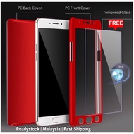 [READY STOCK]OPPO A37 NEO 9 A77 F3 A71 360 FULL PROTECTION TEMPERED GLASS CASE