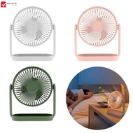 Air Circulator Fan with LED Light 360° Rotation USB Desktop Fan 4 Speed Personal Desk Fan Stretchable Portable Table Fan SHOPSKC3577