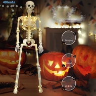 LEOTA Skeleton Human Model Decoration, LED Lights Movable Haunted House Props, Props Demonic Feature