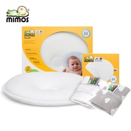 หมอนป้องกันศีรษะแบนสำหรับทารก 0-1 ปี 1 หมอน + 2 ปลอกหมอน Mimos