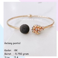 GELANG EMAS PENTOL 8K 5.750GR MOTIF BOLA GELANG TINJU GOLD