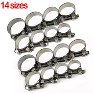 G Pipe Clamp Single Exhaust 304 Stainless Steel Motorcycle Accessories Clip 26-91mm