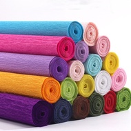 Color Crepe Paper Pleated Paper DIY Handmade Material Paper Thickened Curl Paper