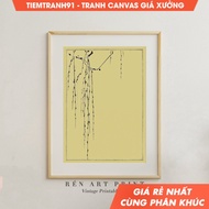 Tranh treo tường Vintage Japanese Wall Art Asian Art Japanese Woodblock Art Minimalist Wall Art Japa