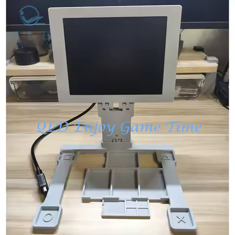 Design for PS1 Game Console, DC 5V Screen, 3D Print LCD Mini Monitor, 8 INCH Portable Display, Built