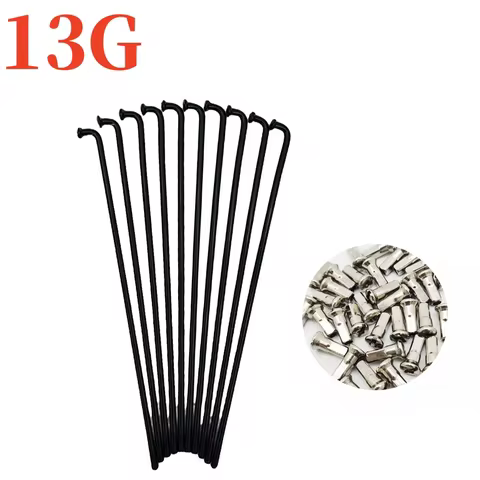 Bicycle Electric Bike spokes 13G diameter 2.25mm length 117mm-256mm elbow stainless steel spokes wit