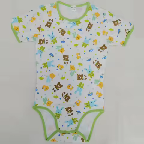 6XL-S Cute Cartoon Pattern Bodysuit Cotton Snaps Soft Comfortable Onesie ABDL Adult Baby Diaper Romp