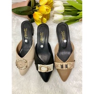 Golden Glory ELLE Sandal Mules | Women's Flat Shoes | Women's Party Shoes with 3cm Heels