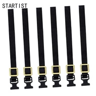 [STARTIST] 6 Pieces Luggage Rope Roof Rack Tie Down Strap Black 1:10 Scale Replacement Adjustable Po