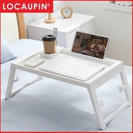Locaupin Portable Laptop Table Stand Folding Laptop Desk Adjustable Notebook PC Table Stand Cup Holder Pen Holder