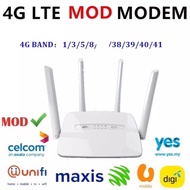 4G Modified Unlimted WIFI Hotspot SimCard Router Modem for All Malaysia Telco 4G LTE C300