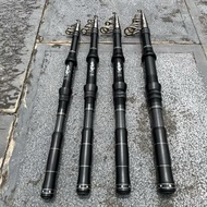 Shortened fishing rod 3m long, needs to load 1 to 10kg fish, very beautiful black rod