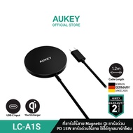 AUKEY LC-A1S แท่นชาร์จไร้สาย Aircore Wireless Charger 15W Magnetic Qi Certified รุ่น LC-A1S