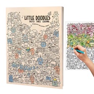 Doodle Art Adult Coloring Book Aesthetic Mindfulness Activity Cute Doodle Coloring