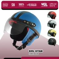 Helm Anak Retro Chips Polos Garis Usia 1 2 3 4 5 Tahun Laki Laki Cros Motor Balap Perempuan Lucu imu