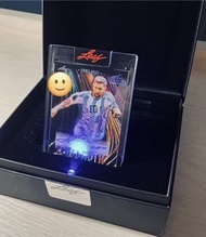 Leaf 足球卡 咭 盒 / 有燈 soccer auto patch card box / messi auto / 美斯 簽名