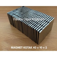 Neodymium Magnet Box 40x10x2mm -1pcs