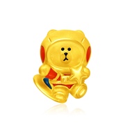 CHOW TAI FOOK LINE FRIENDS Collection 999 Pure Gold Charm - Brown R32145