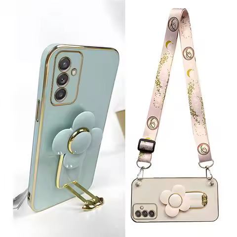 S24plusRotating Windmill Lanyard Strap Case For Samsung Galaxy A55 A15 A25 A35 A04E 4G 5G A24 Plus C