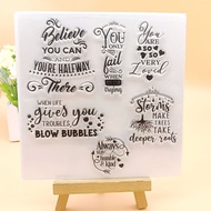 Ha 0308 Blessings believe Transparent Seal 15 * 15 Crystal 0902