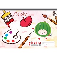 XO A3 A4 drawing notebook with glued spine + A4 spring drawing notebook