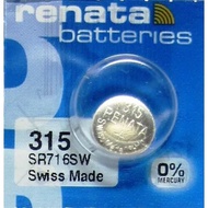 Renata Batteries 315 SR716SW Silver Oxide Button Cell Watch Battery [1 pc]
