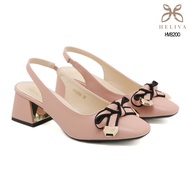 B263 FS Heliva Nesya High Heels Women's Accessories Ribbon Gold Sling Back Sole 6cm HV8200