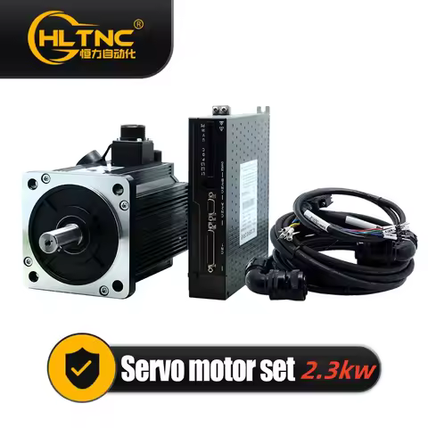 2.3KW 130ST-M15015 Servo Motor 15N.m 2143ozin MAX 30N.m 220V 9.5A 1500RPM+Servo Drive T3DF RS485 220