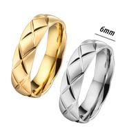 Korean fashion diamond beveled titanium ring TC129 | Cong Sang CSJ Shop