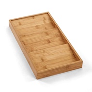 Bamboo Drawer Organizer Box 3 Tier Seasoning Drawer Storage Box Stepped Design Drawer Organizer for 