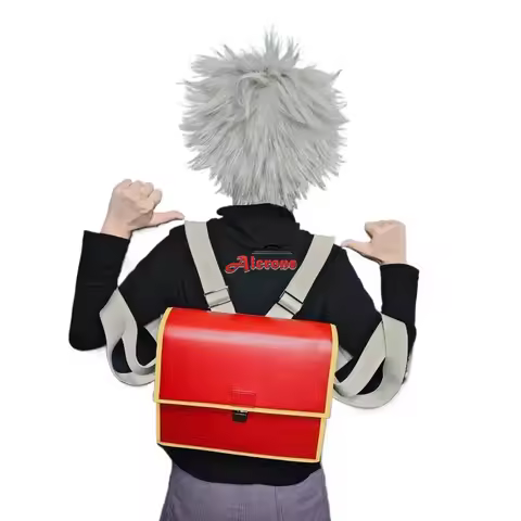 Anime Killua Zoldyck Cosplay Backpack Student Shoulder Bag Teenager Killua Zoldyck Cosplay PU Leathe