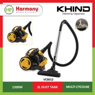 KHIND 1200W Baglss Vacuum Cleaner VC8012 Penyeduk Habuk 吸尘器
